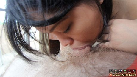 Asian teen Carlyn gets her amazing racks and pussy teased and dicked by a stud