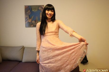 Asian teen Miyabi gets her pussy licked and dicked by a hung stud